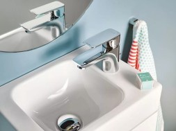 Смеситель для раковины KLUDI PURE&STYLE 100 однорычажный, c донным клапаном, хром (402900575)