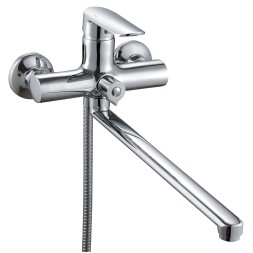 Смеситель для ванны и раковины 35к ПРОФСАН ПСМ-200-2 &amp;quot;200&amp;quot;, эксцентрики &amp;quot;ЕВРО&amp;quot;, ХРОМ - PSM-200-2 