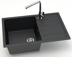 Кухонная мойка AZARIO Vision 750x505x218 искусственный мрамор, цвет черный (CS00078339)