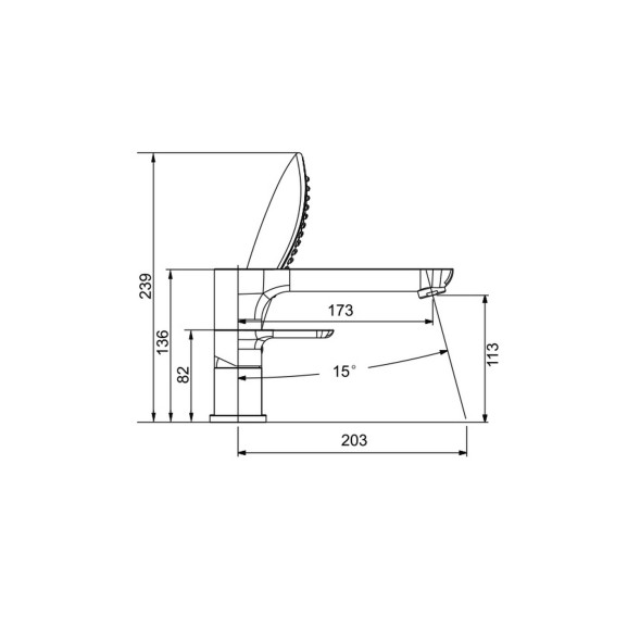 Смеситель для акриловой ванны 35к G1148 GAPPO (3 отв.) БЕЛЫЙ-ХРОМ - G1148 