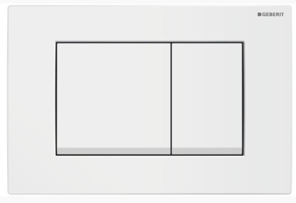 Кнопка смыва Geberit Delta 30 двойной смыв, цвет альпийский белый (115.137.11.1)
