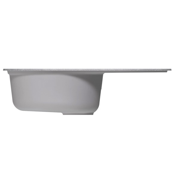 Мойка МЛ-ГМ16 (ML-GM16) КОМФОРТ овальная с крылом, графит (342), 730*460*180мм - 00-00009369 