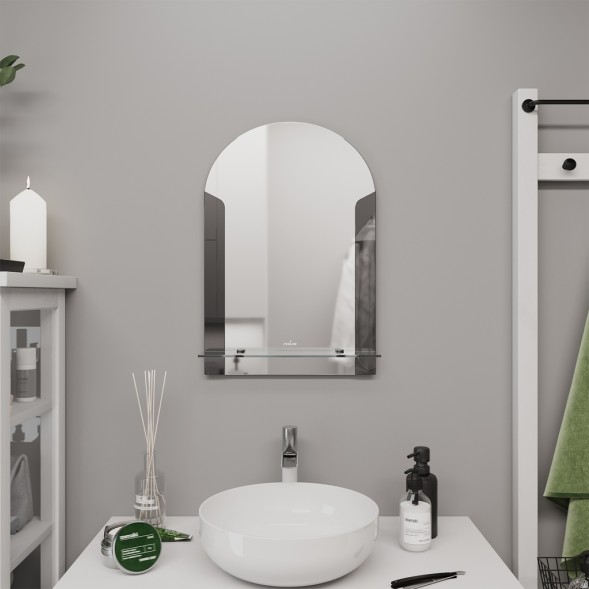 Зеркало MIXLINE &amp;quot;Муза&amp;quot; 390*580 (ШВ) с полкой (К) - В429 