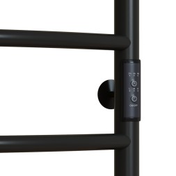 Полотенцесушитель MIXLINE CAPELLA  80х50 (таймер, 253 Вт, 6 перекладин) электрический ЧЕРНЫЙ - ML-556347 