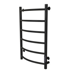 Полотенцесушитель MIXLINE CAPELLA  80х50 (таймер, 253 Вт, 6 перекладин) электрический ЧЕРНЫЙ - ML-556347 