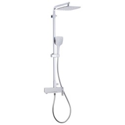 Душевая система 35к G2417-8 GAPPO лейка "Тропический душ" БЕЛЫЙ-ХРОМ - G2417-8