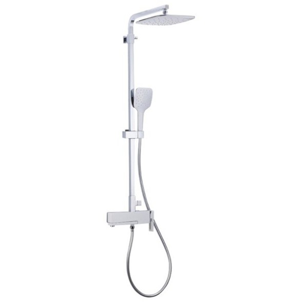 Душевая система 35к G2417-8 GAPPO лейка &amp;quot;Тропический душ&amp;quot; БЕЛЫЙ-ХРОМ - G2417-8 