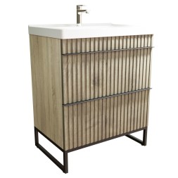 Тумба д/ванной &amp;quot;Окленд -70&amp;quot; Дуб Мелфорд под раковину Грэйс- 70 (DREJA) ЛОФТ (ПВХ) - 551730 