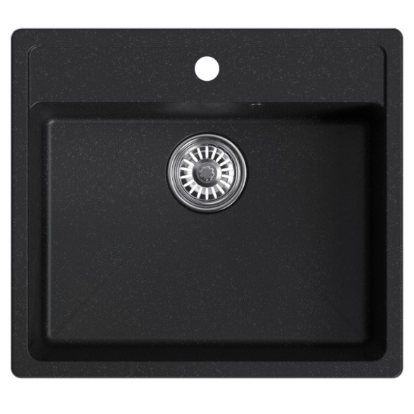 Мойка ML-GM15 КОМФОРТ ультра-черная (344), 560*500*180мм - 00-00009359 
