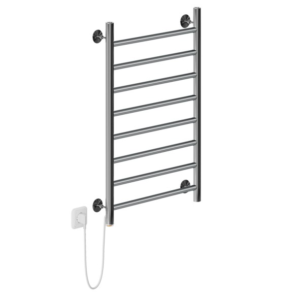 Полотенцесушитель MIXLINE VEGA  80х50 (кноп выключатель, 340 Вт, 8 перекладин, левый) электрический - ML-556367 