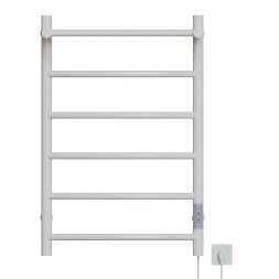 Полотенцесушитель MIXLINE CAPELLA  80х50 (таймер, 336Вт, 5 перекладин + ПОЛКА) электрический БЕЛЫЙ - ML-556352 