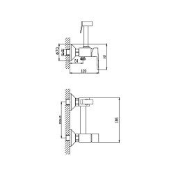 Смеситель с гигиеническим душем 35к HB5513 HAIBA - HB5513