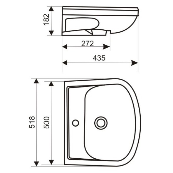 Раковина накладная &amp;quot;Альфана-52&amp;quot; зеленая (ОК) - реал-ия с мебелью!!! 