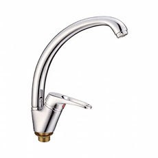 Смеситель для кухни 35к L5913 Ledeme б/отв боковая п/гайку, латунь - L5913 