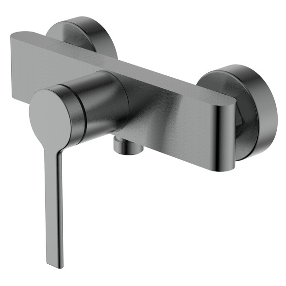 Смеситель для душа Azario VINCENTE с ручным душем, керамический картридж, без излива, графит (AZ-VRZ338326AJ)