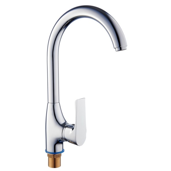 Смеситель для кухни 35к ПРОФСАН ПСМ-100-3 &amp;quot;ЭЛИТ&amp;quot; выс. пов. излив, п/гайку, ХРОМ - PSM-100-3 