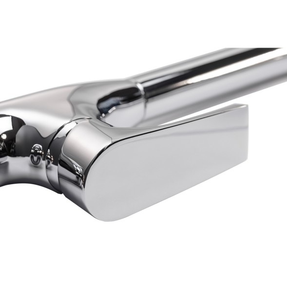 Смеситель для кухни 35к ПРОФСАН ПСМ-100-3 &amp;quot;ЭЛИТ&amp;quot; выс. пов. излив, п/гайку, ХРОМ - PSM-100-3 