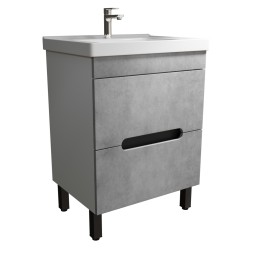 Тумба д/ванной &amp;quot;Честер -60&amp;quot; Бетон под раковину Грэйс- 60 (DREJA) (ПВХ) - 551731 