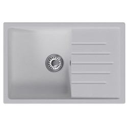 Мойка ML-GM19 КОМФОРТ с крылом, ультра-белая (341), 750*500*200мм - 00-00009403 