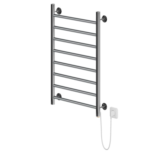 Полотенцесушитель MIXLINE VEGA  80х50 (кноп выключатель, 340 Вт, 8 перекладин, правый) электрический - ML-556368 