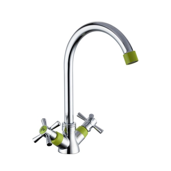 Смеситель для кухни 1/2 кер R49118-6 п/гайку FRUD Зеленый - R49118-6 