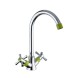 Смеситель для кухни 1/2 кер R49118-6 п/гайку FRUD Зеленый - R49118-6 