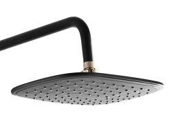 Душевая система AZARIO с поворотным изливом, керамический картридж, черный/золото (AZ-801-2)