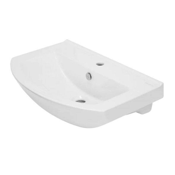 Раковина накладная &amp;quot;Best-65&amp;quot; белая, без кроншт (Sanita Luxe) (WB.FN/Best/65-C/WHT) - WB.FN/Best/65-C/WHT.G/S1 