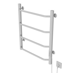 Полотенцесушитель MIXLINE MIRA 60х50 (таймер, 201 Вт, 4 перекладины) электрический БЕЛЫЙ - ML-556343