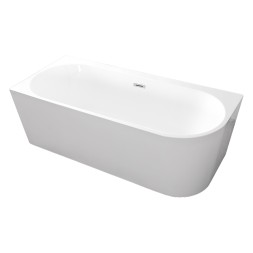Ванна акриловая Loranto 1700х750х600 угловая, левосторонняя, в комплекте с сифоном и опорными ножками (CS-06L-170)