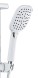 Душевая система AZARIO с поворотным изливом, с термостатом, хром/белый (AZ-821)