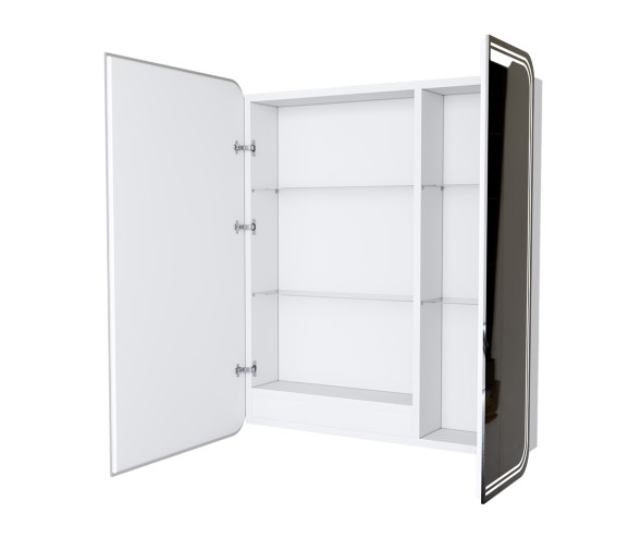 Зеркальный шкаф MIXLINE &amp;quot;ВИКТОРИЯ&amp;quot; 700*800 (ШВ) 2 ств,левый, сенсорный выкл, светодиодная подсветка - MLW.Vik.7-8.L.1.2 