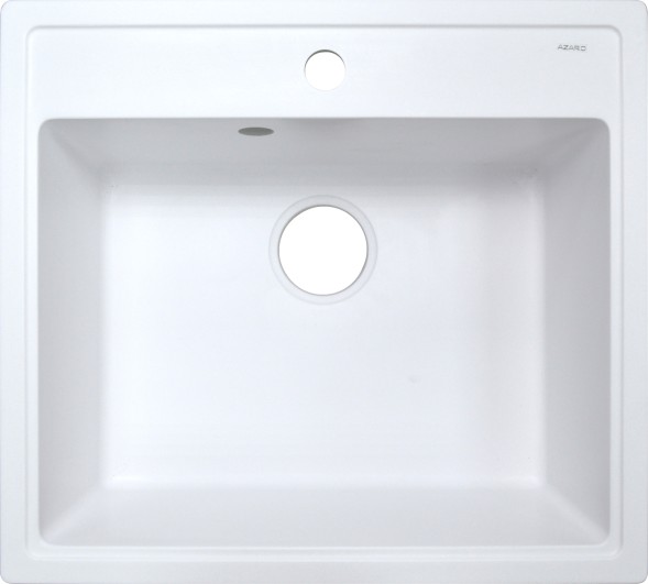Кухонная мойка AZARIO Litos 570x505x200 искусственный мрамор, цвет Белый (CS00078321)