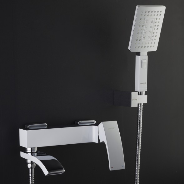 Смеситель для ванны 35к G3207-8 GAPPO БЕЛЫЙ-ХРОМ - G3207-8 
