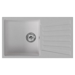 Мойка ML-GM20 КОМФОРТ с крылом, ультра-белая (341), 830*480*190мм - 00-00009416