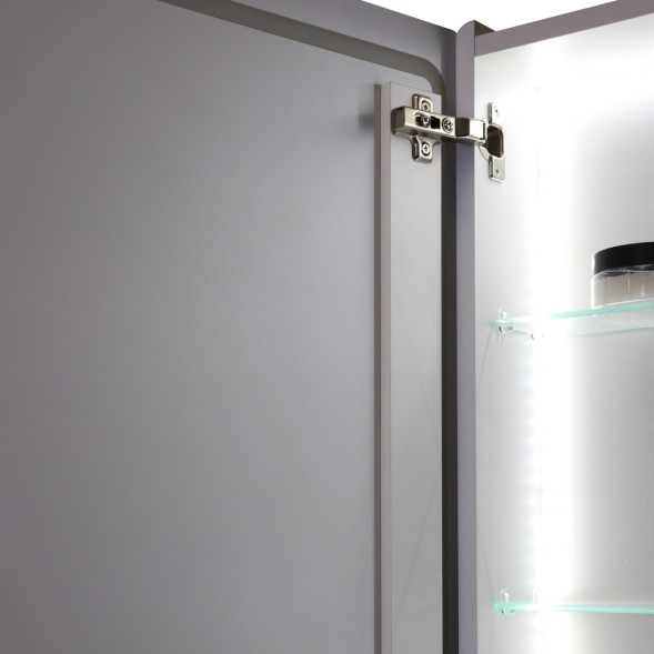 Зеркальный шкаф MIXLINE &amp;quot;Симпл&amp;quot; 500*700 (ШВ) универсальный,механический выкл., светодиодная подсветк - МВК397 