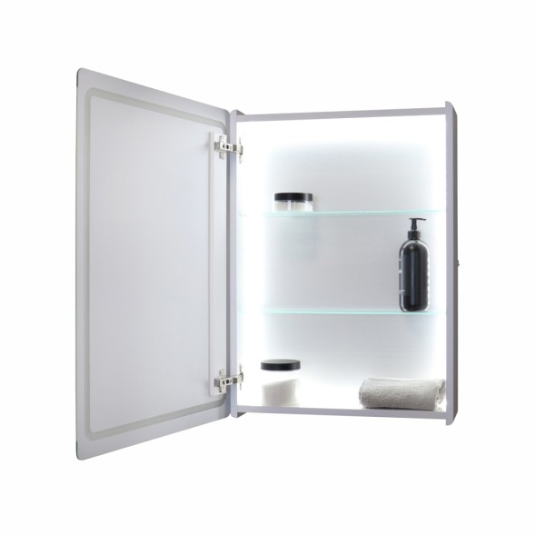 Зеркальный шкаф MIXLINE &amp;quot;Симпл&amp;quot; 500*700 (ШВ) универсальный,механический выкл., светодиодная подсветк - МВК397 
