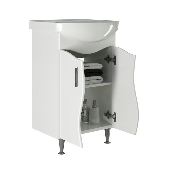 Тумба д/ванной &amp;quot;АНГАРА-52&amp;quot; под рак.Альфана-52 (ОК) (ПВХ) (разбор) - 556875 