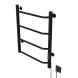 Полотенцесушитель MIXLINE MIRA  60х50 (таймер, 201 Вт, 4 перекладины) электрический ЧЕРНЫЙ - ML-556344 