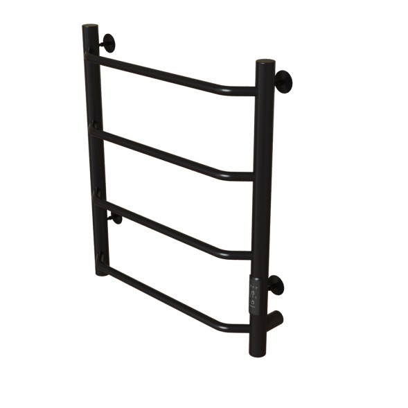 Полотенцесушитель MIXLINE MIRA  60х50 (таймер, 201 Вт, 4 перекладины) электрический ЧЕРНЫЙ - ML-556344 