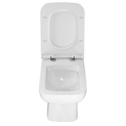 Унитаз-моноблок Azario Zeno 640х365х740 ободковый, с быстросъемным сиденьем Slim микролифт (AZ-1169)