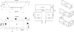 Ванна акриловая Ravak FORMY 01 SLIM 170x75 белый (C691300000)