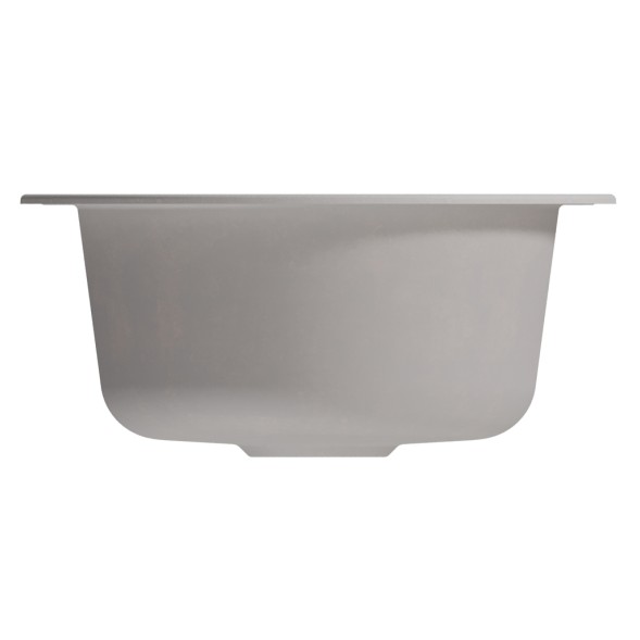 Мойкa ML-GM13 КОМФОРТ круглая, ультра-белая  (341), 495мм (глуб. чаши 200) - 00-00009331 