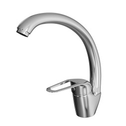 Смеситель для кухни 40k MIXLINE ML05-032 высокий излив с/отв боковая п/гайку (без подводки) - ML05-032 