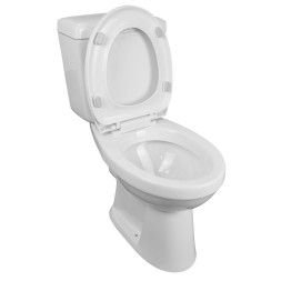 Унитаз-компакт Creo Ceramique PROJECT с микролифтом 656х390х775, прямой выпуск, сливная арматура в комплекте