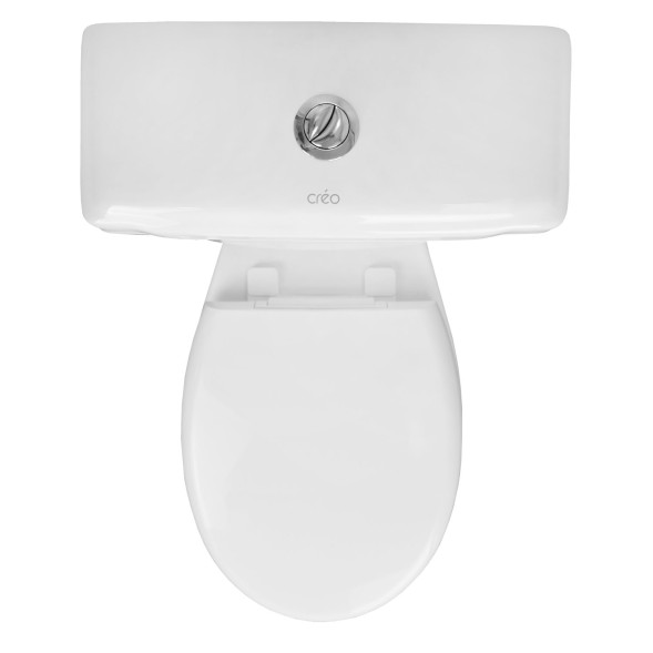 Унитаз-компакт Creo Ceramique PROJECT с микролифтом 656х390х775, прямой выпуск, сливная арматура в комплекте