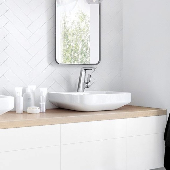 Смеситель для раковины KLUDI AMEO с боковым управлением, хром (410240575)