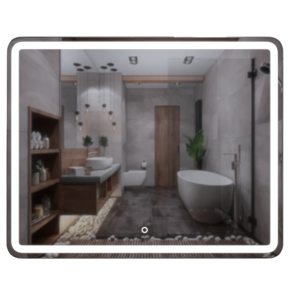 Зеркало MIXLINE &amp;quot;Альдо&amp;quot; 1000*800 (ШВ) сенсорный выключатель, светодиодная подсветка - MLZ.Ald.10-8.1.2 