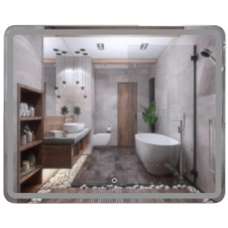 Зеркало MIXLINE &amp;quot;Альдо&amp;quot; 1000*800 (ШВ) сенсорный выключатель, светодиодная подсветка - MLZ.Ald.10-8.1.2 