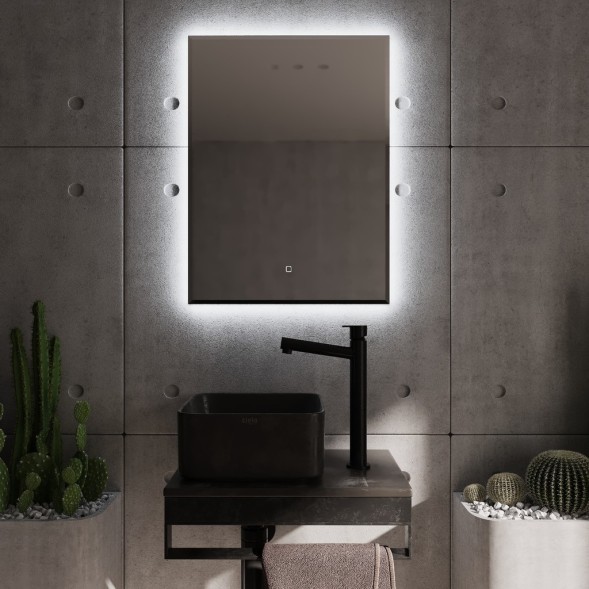 Зеркало MIXLINE &amp;quot;Алмина&amp;quot; 600*800 (ШВ) сенсорный выключатель, светодиодная подсветка - ФР-1541 